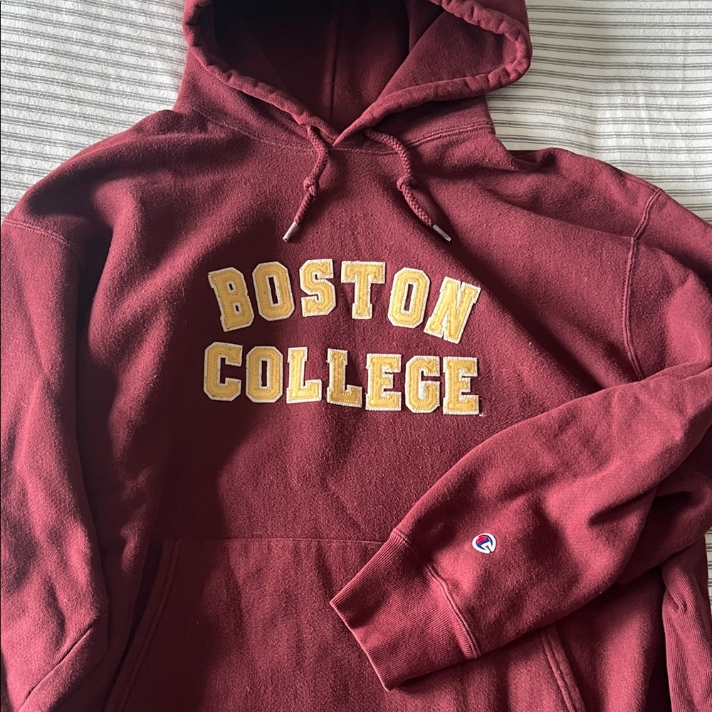 Champion Burgundy Boston College Men's Sweater